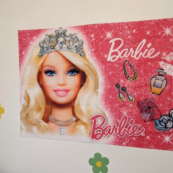 Sparkling Birthday Party Decorations Girl Birthday,Baby Shower Pink Barbie 5x3ft - Picture 2 of 7